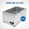 Professionelles Bain-Marie GN 1/1 20 L 1200 W Edelstahl
