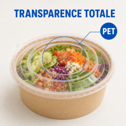 PET-Deckel Ø 165 mm für Salatschüssel 1300 ml - x300