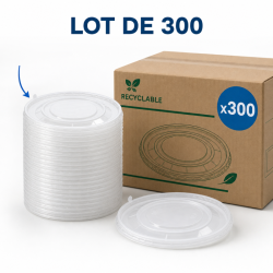 PET-Deckel Ø 165 mm für Salatschüssel 1300 ml - x300