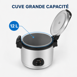Professionele Rijstkoker 12 L 2850 W Inox — CHR