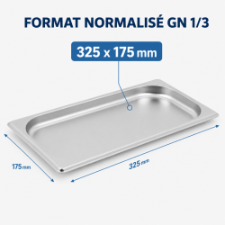 Gastro GN 1/3 Bak Inox 20 mm - Vaatwasserbestendig
