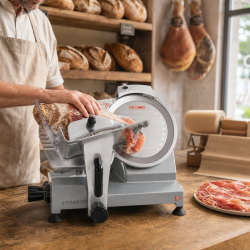 Professionele ham snijmachine 250 mm 150 W met zwaartekracht