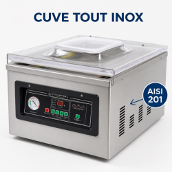 Machine Sous Vide à Cloche 900 W - Lassen 400 mm Inox