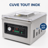 Machine Sous Vide à Cloche 900 W - Lassen 400 mm Inox