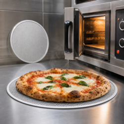 Geperforeerde Pizzaplaat Ø 350 mm Aluminium — Pro