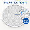 Perforiertes Pizzablech Ø 350 mm Aluminium — Pro