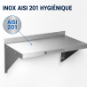 Étagère Murale Inox 800 x 300 mm avec Dosseret