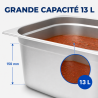 Bac Gastro GN 2/3 Inox 13 L - Diepte 150 mm
