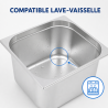 Bac Gastro GN 2/3 Inox 13 L - Diepte 150 mm