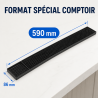 PVC-Bar-Matte 59 cm Schwarz — Abtropfgestell Theke CHR