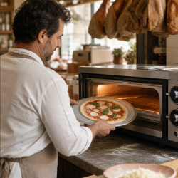 Geperforeerde Pizzaplaat Ø 280 mm Aluminium — Dynasteel