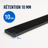 Tapis de Bar PVC 59 cm Noir — Égouttoir Comptoir CHR