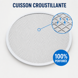 Geperforeerde Pizzaplaat Ø 280 mm Aluminium — Dynasteel