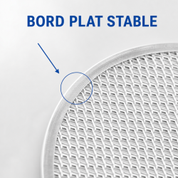 Geperforeerde Aluminium Pizzarooster Ø 500 mm - Pro