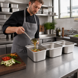 Bac Gastro GN 2/3 Inox 18 L - Diepte 200 mm