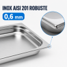 Gastro GN 1/2 Stainless Steel Tray - 40 mm - 2 L | Dynasteel