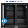 Achterbar Koelkast 209 L 2 Glazen Deuren — Geventileerd