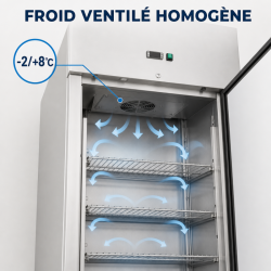 Positive Refrigerated Cabinet 650 L Stainless Steel GN 2/1 Ventilated