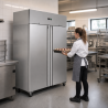 Negatieve Kast 1400 L RVS 2 Deuren GN 2/1 Geventileerd