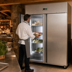Positieve Koelkastkast 1400 L RVS GN 2/1 – 2 Deuren