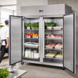 Positieve Koelkastkast 1400 L RVS GN 2/1 – 2 Deuren
