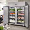 Positive Kühlschrank 1400 L Edelstahl GN 2/1 – 2 Türen