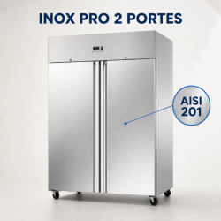 Positive Kühlschrank 1400 L Edelstahl GN 2/1 – 2 Türen