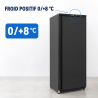 Positieve Koelkastkast 376 L Zwart 0/+8 °C