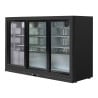 Refrigerated Back Bar 320 L 3 Sliding Glass Doors