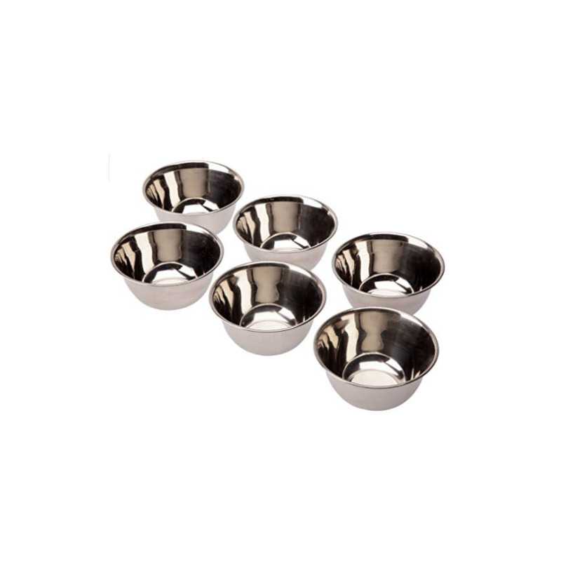 6 Petits Bols en Inox