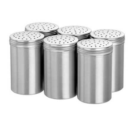 Set of 6 Aluminum Salt Shakers - 11 cm - Bartscher