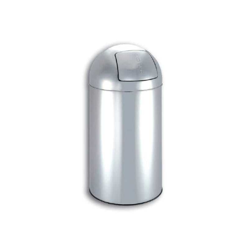 Stainless Steel Push Trash Can 30 L