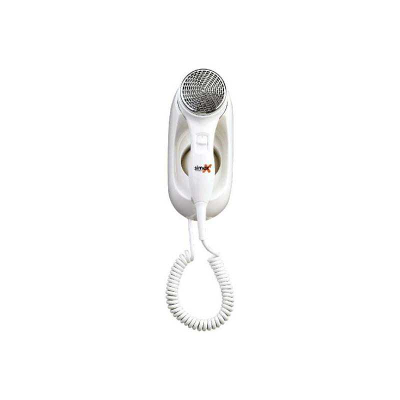 Wall-mounted White Hair Dryer 1400 W