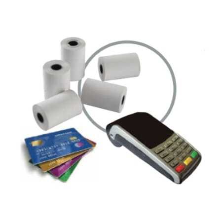 Thermisch papierrol voor betaalautomaat creditcards - 57 x 65 mm - Set van 5