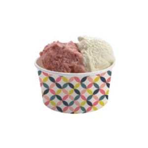 Eis- und Dessertbecher 90 ml - Kleinformat - Umweltfreundlich - Packung mit 50