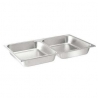 Bak GN 1/1 voor Chafing Dish met 2 Compartimenten Hendi