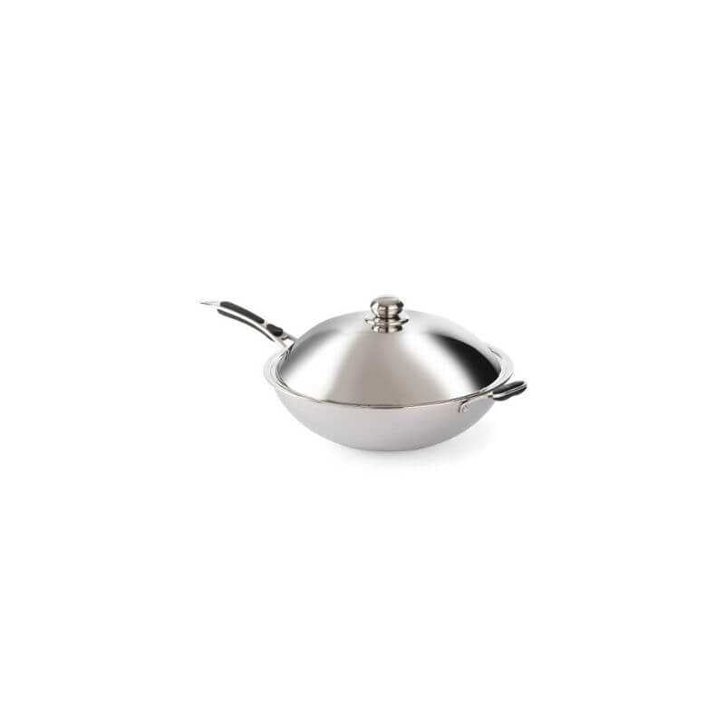 Induction Stainless Steel Wok - HENDI