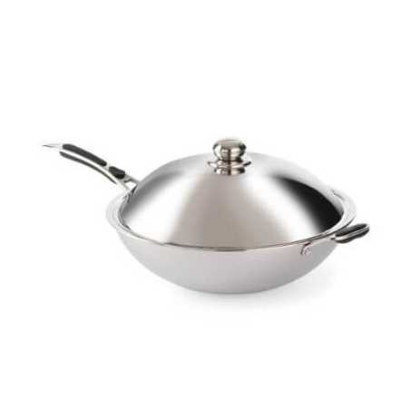 Induction Stainless Steel Wok - HENDI