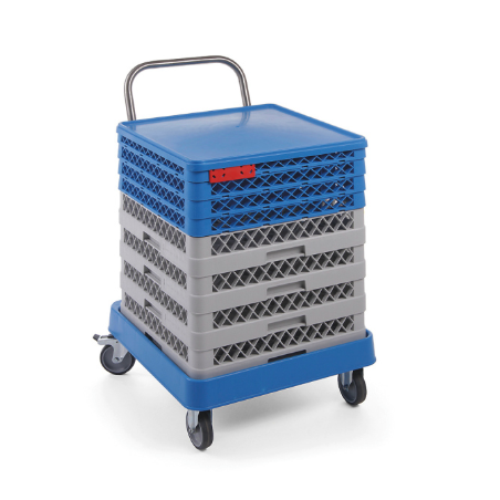 Washing Basket Trolley with Handle