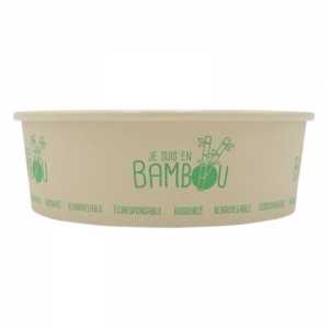 Bamboe saladekom - 480 ml - Set van 50