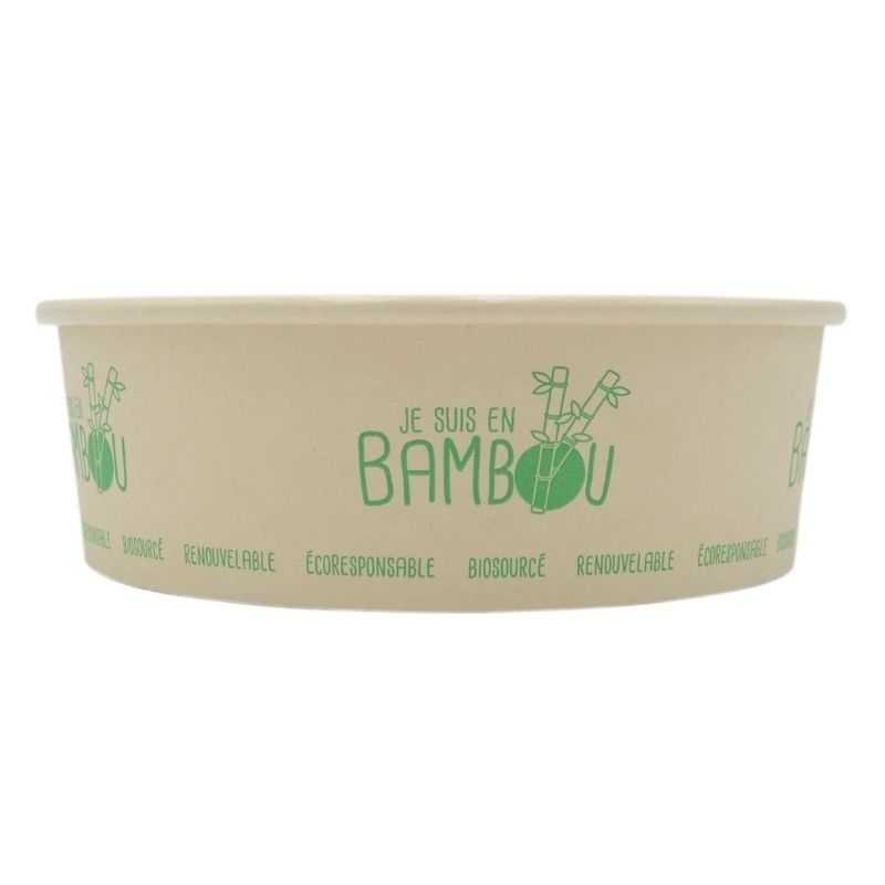 Bol à Salade en Bambou - 480ml - Lot de 50