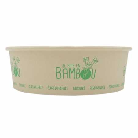 Bamboe saladekom - 480 ml - Set van 50