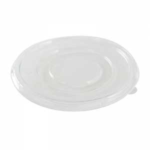 Deckel aus PET für runde Schale aus Bagasse 800 ml - Packung mit 50