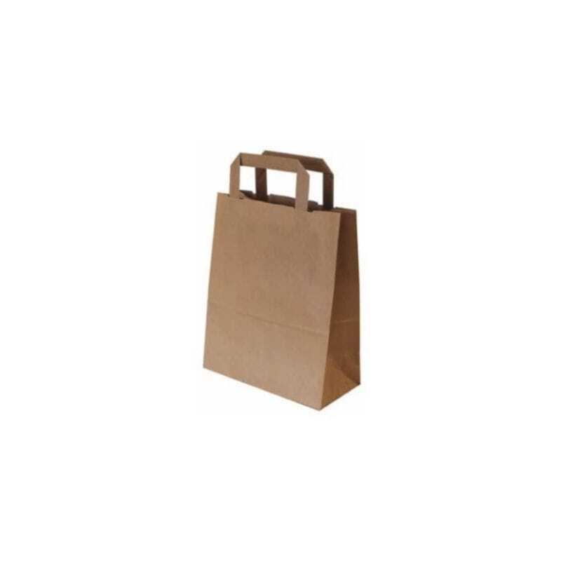 Kraft Tragetasche - 26 x 17 x 34 - Set von 50