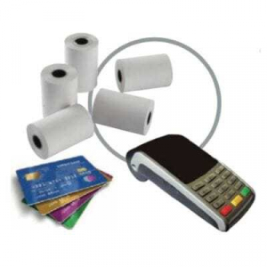 Pak van 50 rollen thermisch papier voor betaalterminals voor bankkaarten - 57 x 40 x 12 mm