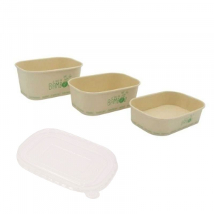 PET lid for Bamboo Tray - Set of 50