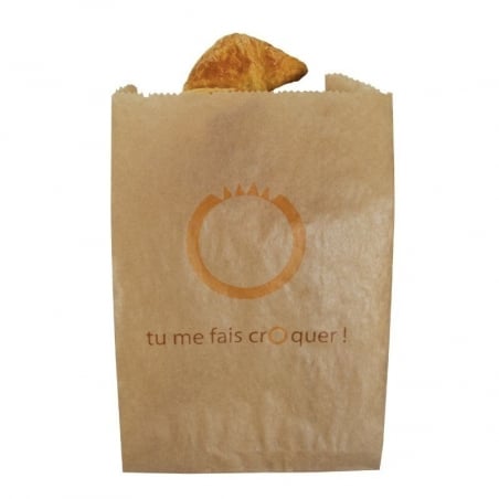 Sac Dessert "Tu Me Fais Croquer !" 120 x 50 - Ecoresponsable - Lot de 1000