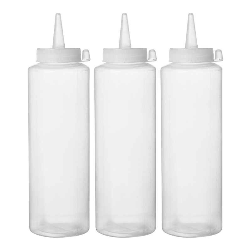 Doorzichtige Dispenserfles - 0,2 L - Set van 3