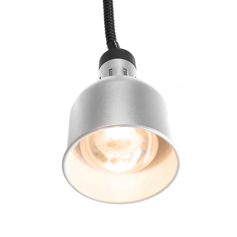 Lampe Chauffante Argentée Cylindrique Réglable - HENDI