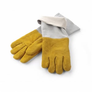 Hitzebeständige Lederhandschuhe - 2er-Set